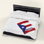 Puerto Rico Flag Velveteen Plush Blanket - Irie Blues Boutique