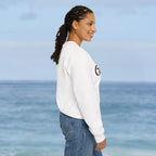 Caribbean AF White Embroidery Sweatshirt - Irie Blues Boutique
