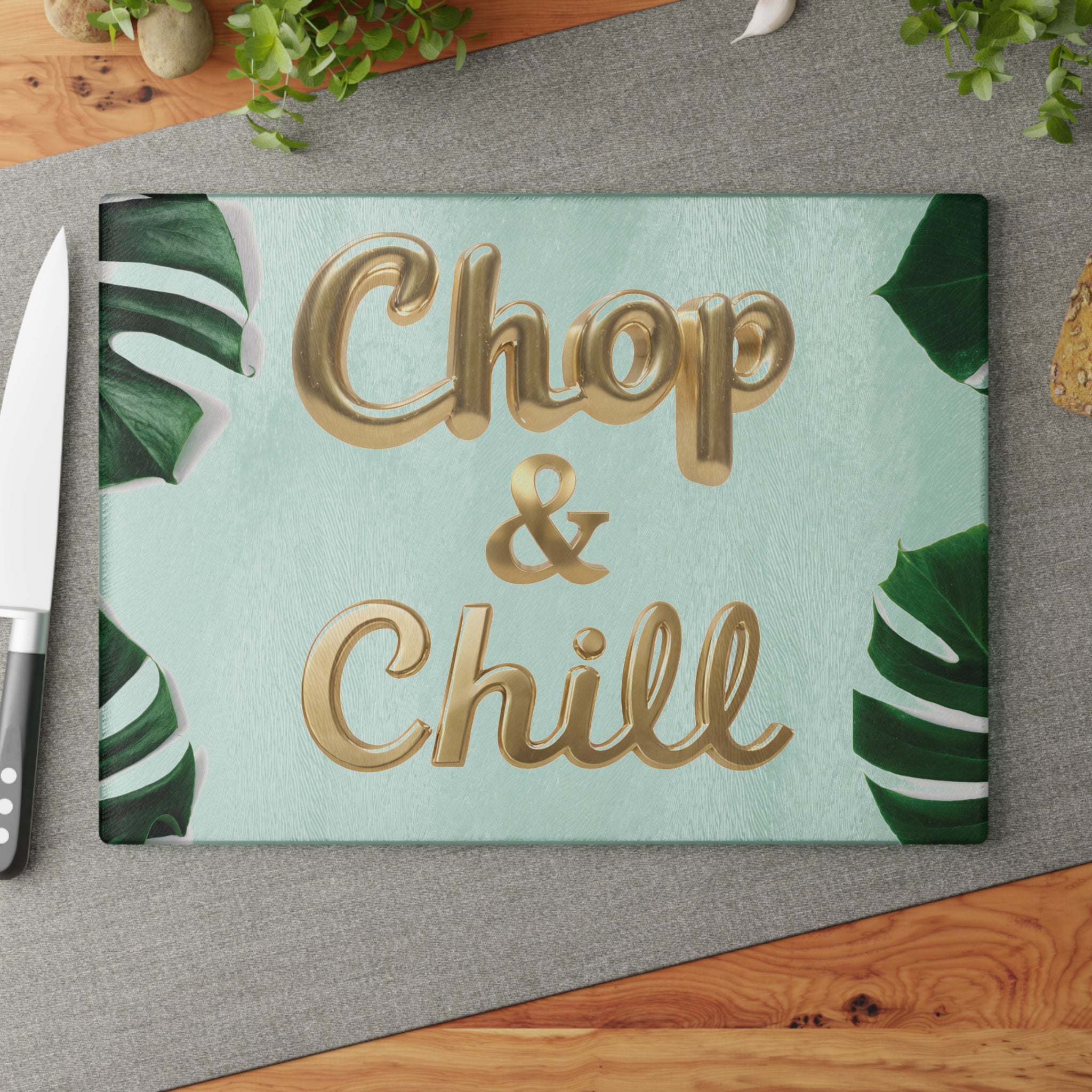 Chop & Chill Glass Cutting Board