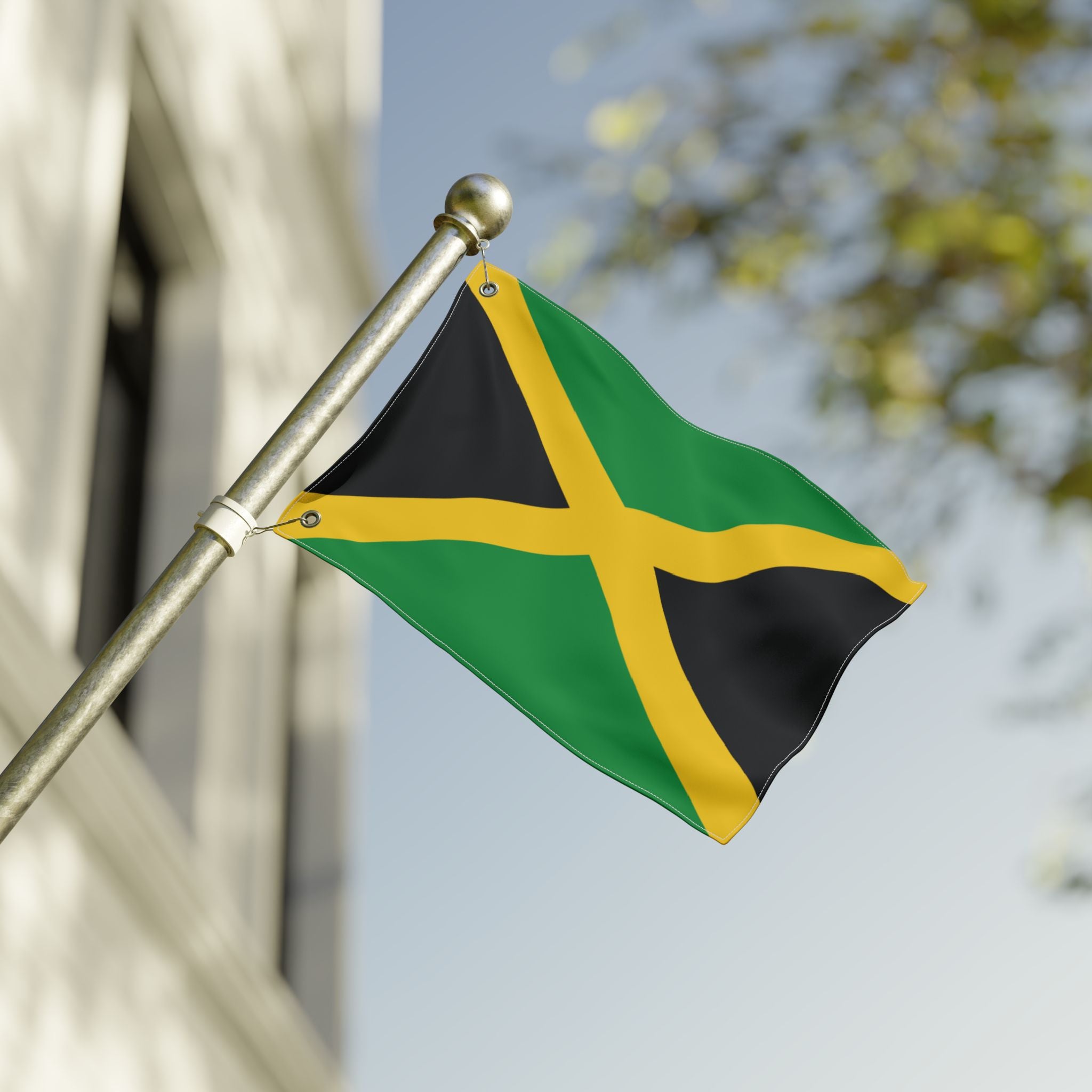 Jamaica Flag Double Sided Flag