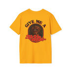 Give Me A Likkle More Vintage-Inspired Unisex T-Shirt, Fun Graphic Tee, Casual Wear, Summer Vibes, Framed Artwork for Collectors - Irie Blues Boutique