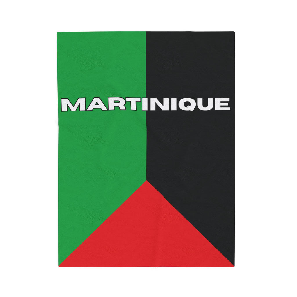 Martinique Flag Velveteen Plush Blanket - Irie Blues Boutique