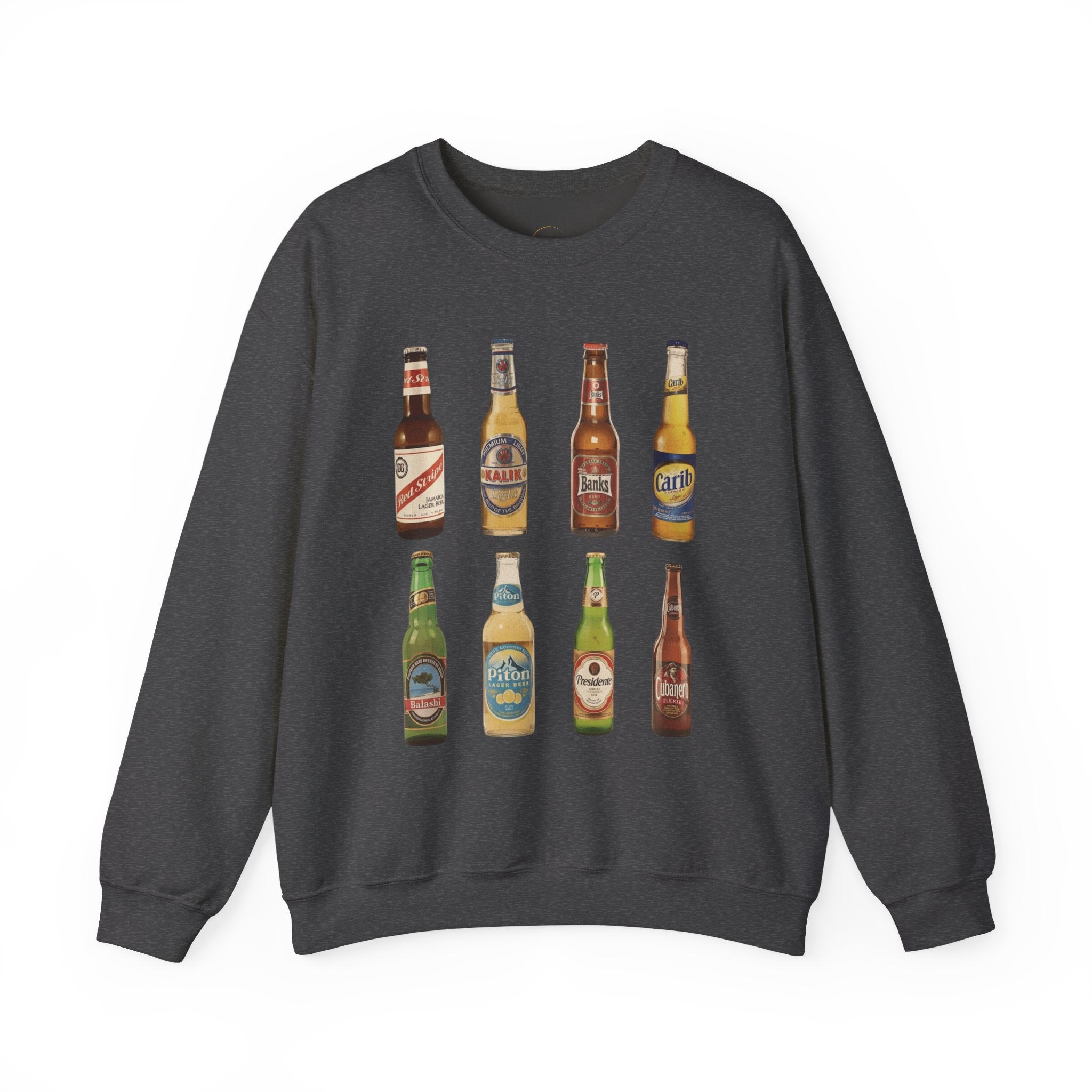 Vintage Retro Caribbean Beer Bottles Unisex Sweatshirt