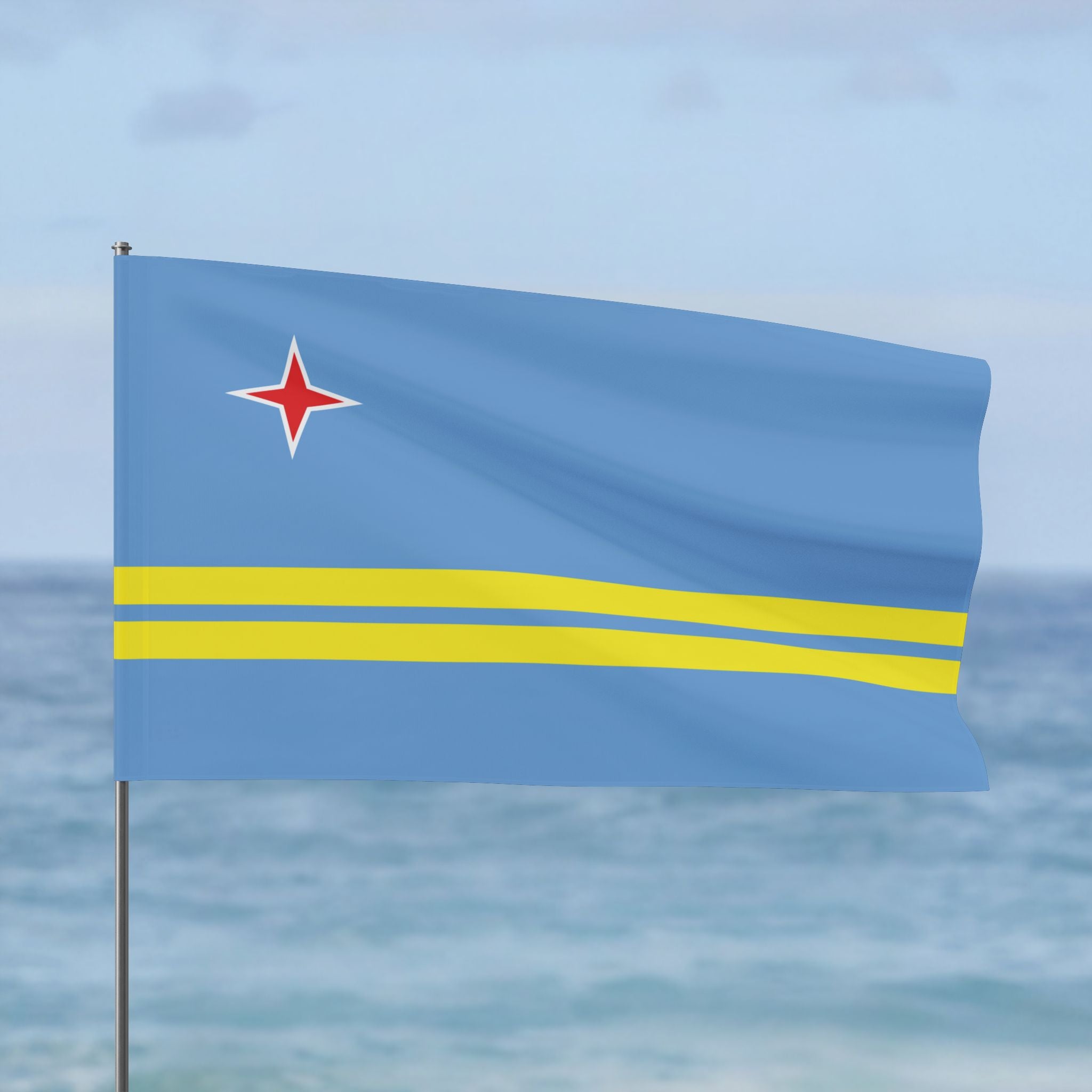 Aruba Flag Wall Art - Irie Blues Boutique
