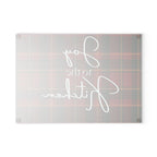 Joyful Holiday Glass Cutting Board
