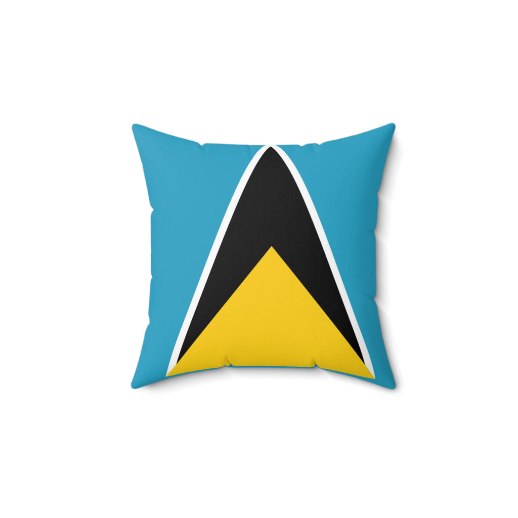 St. Lucia Vibrant Decorative Pillow - St Lucia Inspired Design, Home Decor, Gift Idea, Throw Pillow, Coastal Vibe, Tropical Accent - Irie Blues Boutique