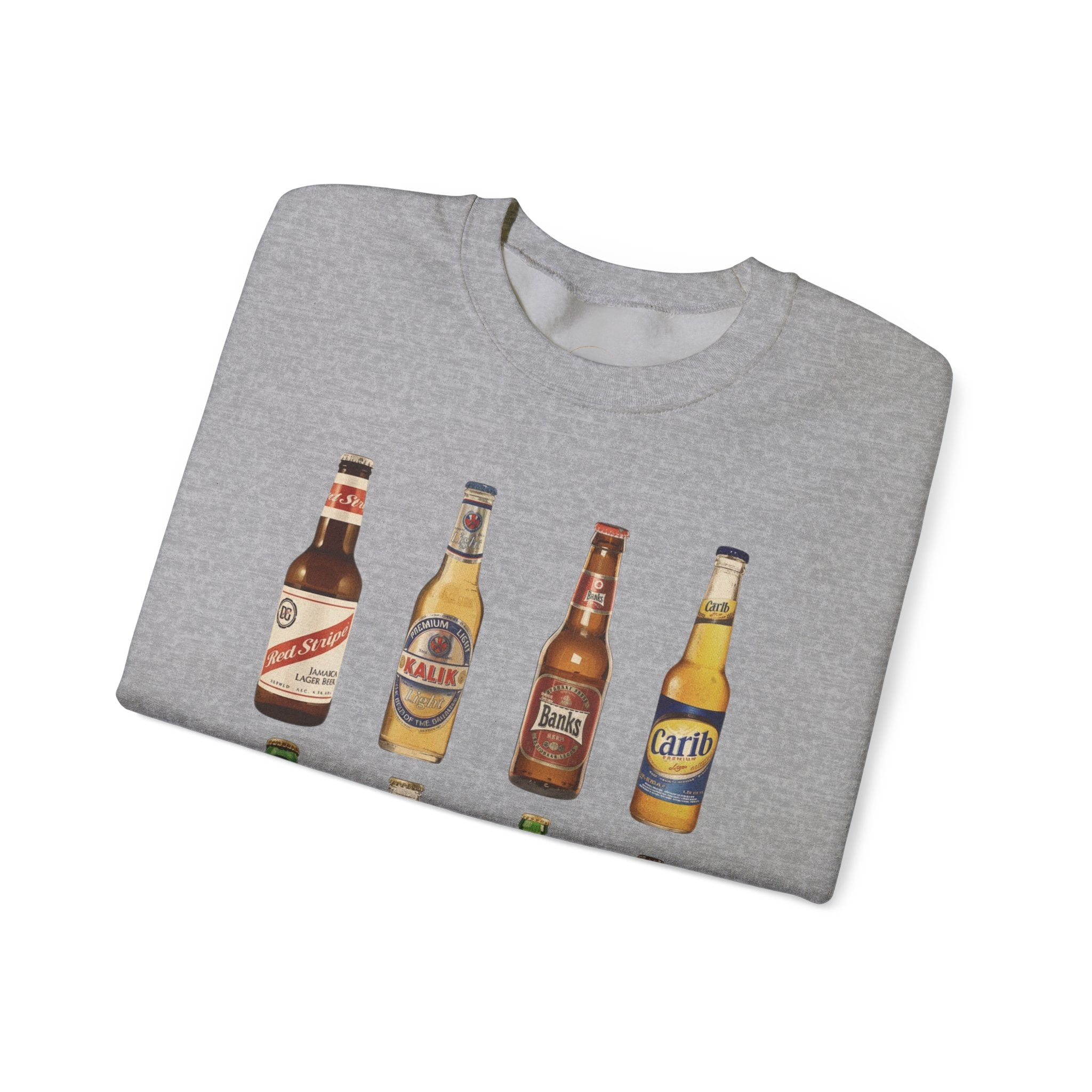 Vintage Retro Caribbean Beer Bottles Unisex Sweatshirt - Irie Blues Boutique