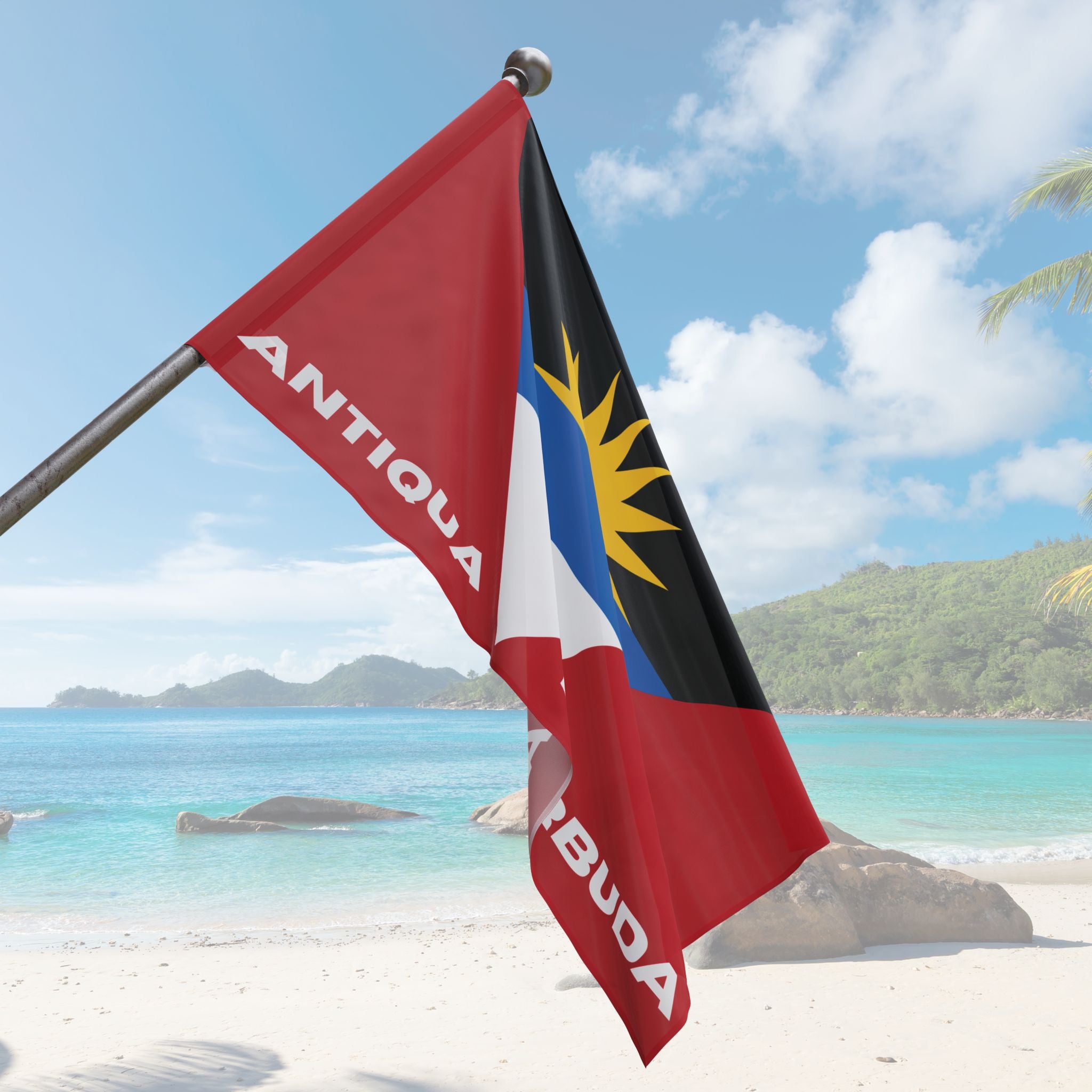 Antigua and Barbuda Flag Wall Art - Irie Blues Boutique