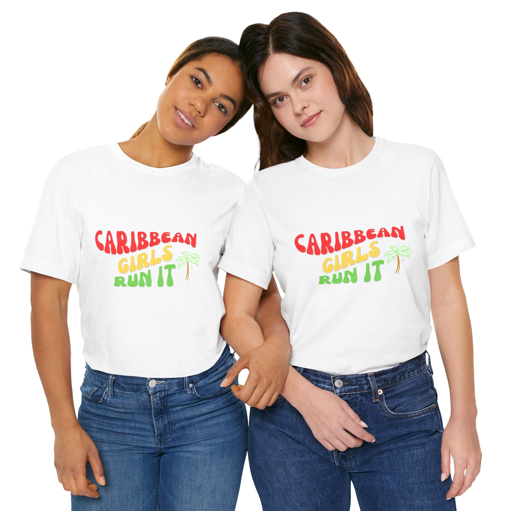 Caribbean Girls Run It Tee Reggae Retro Tee - Irie Blues Boutique