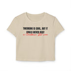 Caribbean Gal Wine Women's Baby Tee - Irie Blues Boutique