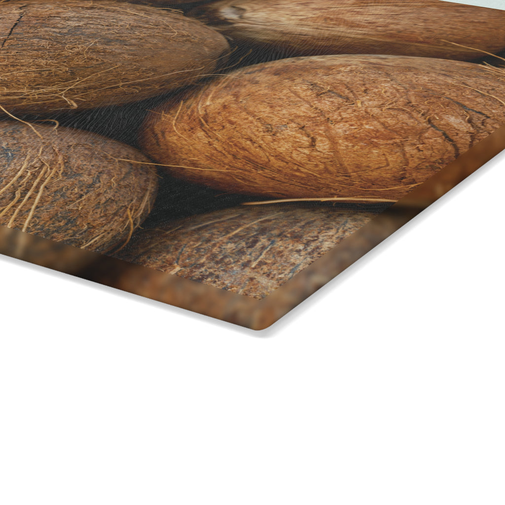 Coconuts Glass Cutting Board