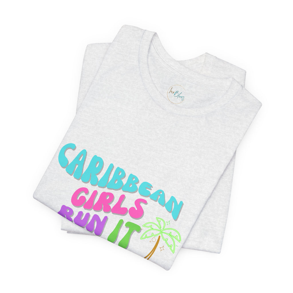 Caribbean Gyals Run It Tee Retro Tee - Irie Blues Boutique