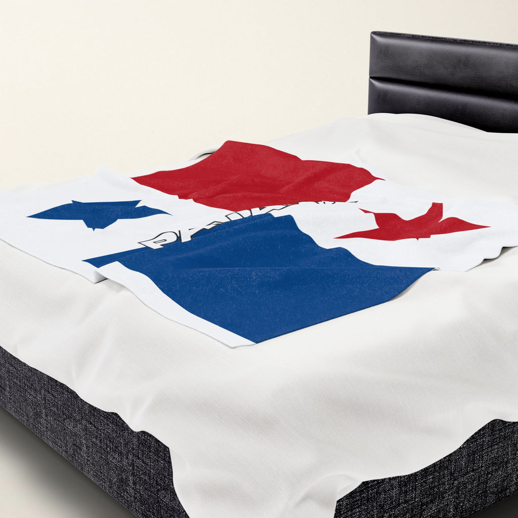 Panama Flag Velveteen Plush Blanket - Irie Blues Boutique