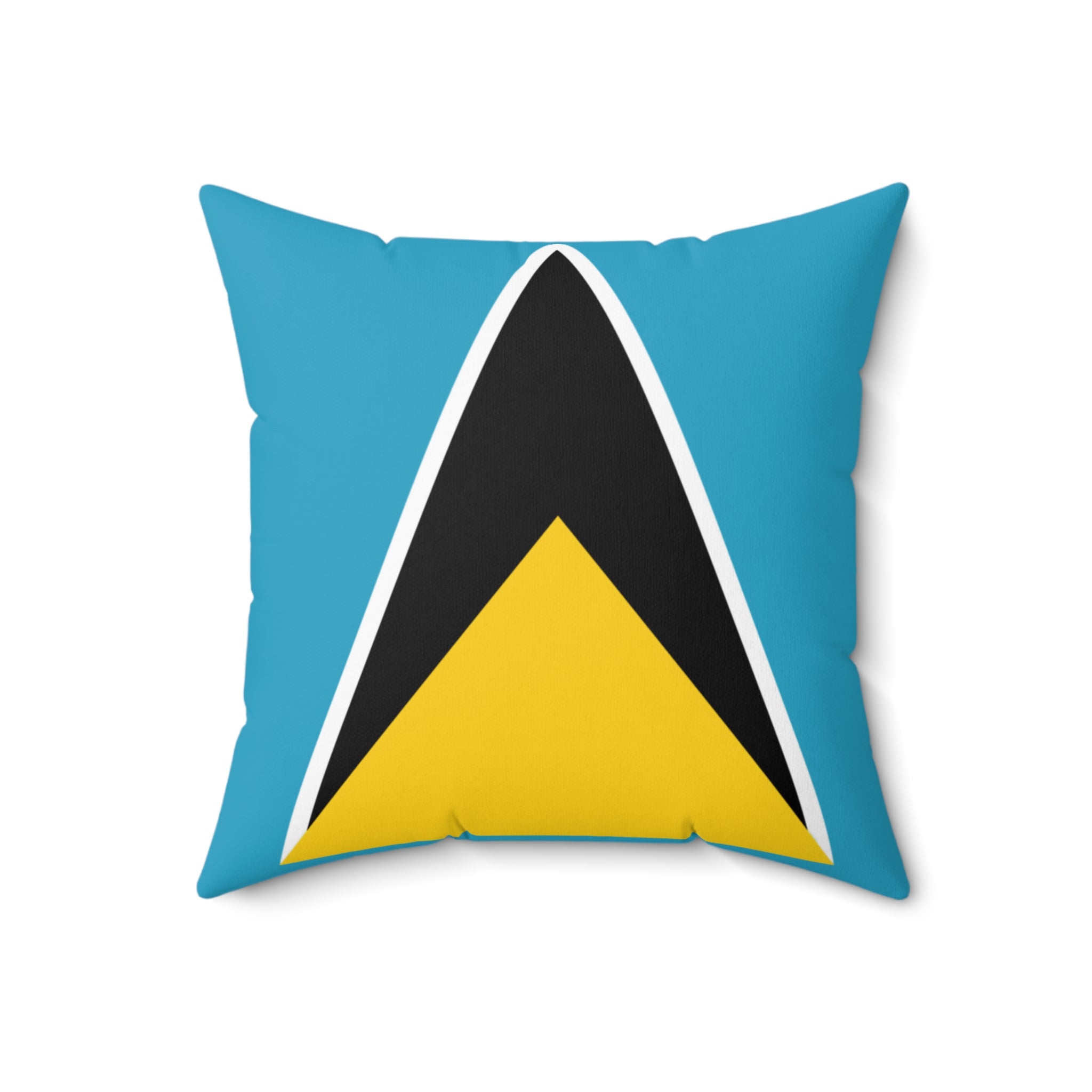 St. Lucia Vibrant Decorative Pillow - St Lucia Inspired Design, Home Decor, Gift Idea, Throw Pillow, Coastal Vibe, Tropical Accent - Irie Blues Boutique