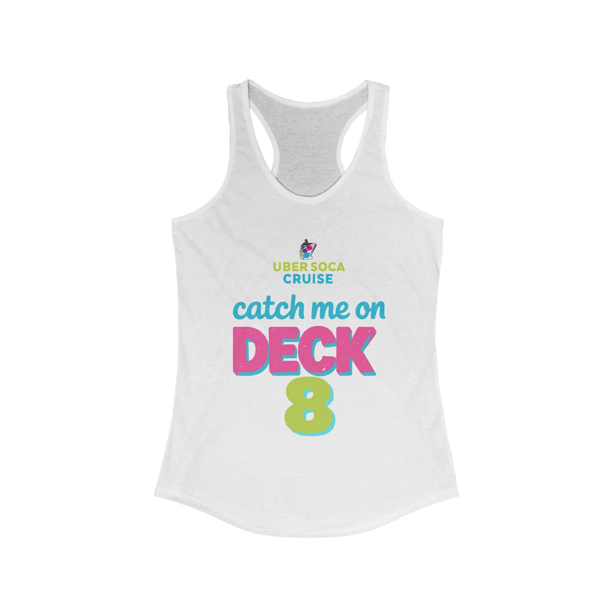Catch Me on Deck 8 Women's Racerback Tank - Irie Blues Boutique