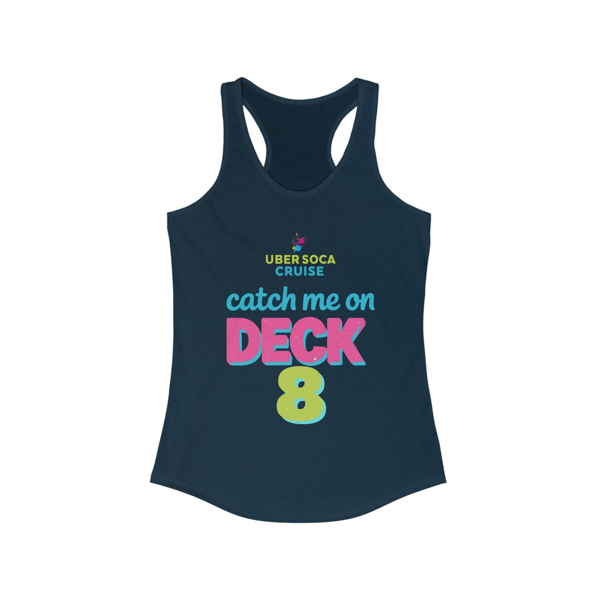 Catch Me on Deck 8 Women's Racerback Tank - Irie Blues Boutique