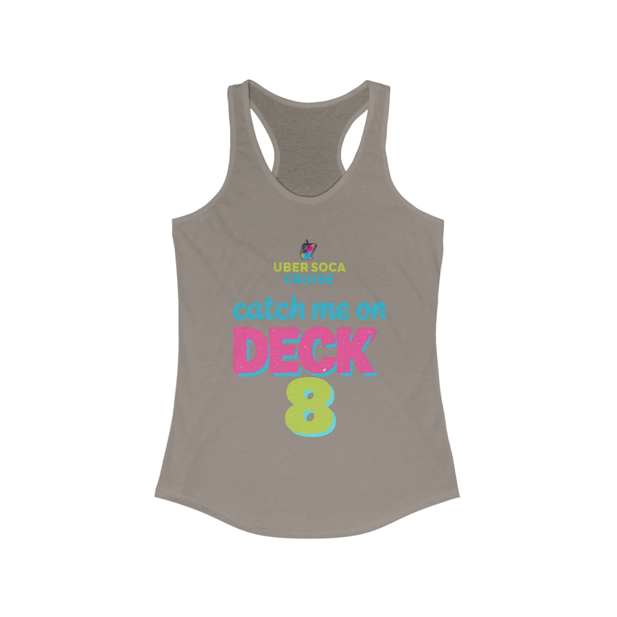 Catch Me on Deck 8 Women's Racerback Tank - Irie Blues Boutique