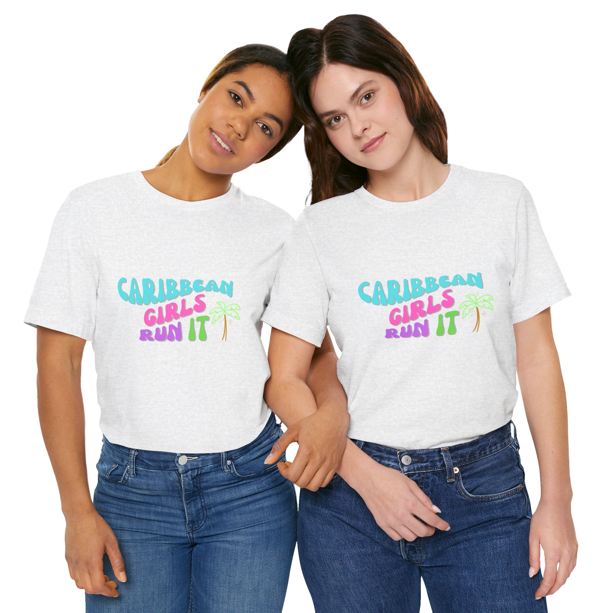 Caribbean Gyals Run It Tee Retro Tee - Irie Blues Boutique