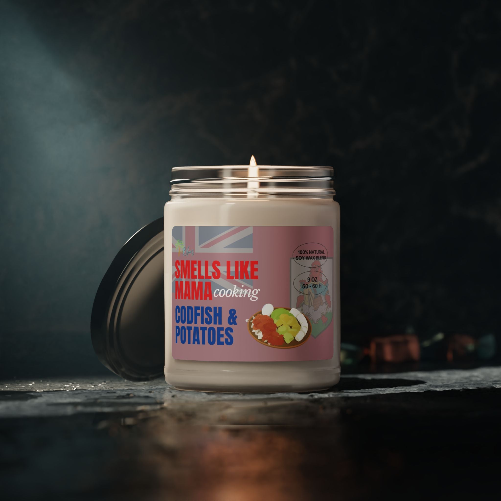 Mama Cooking Codfish & Potatoes Bermuda Scented Soy Candle, 9oz