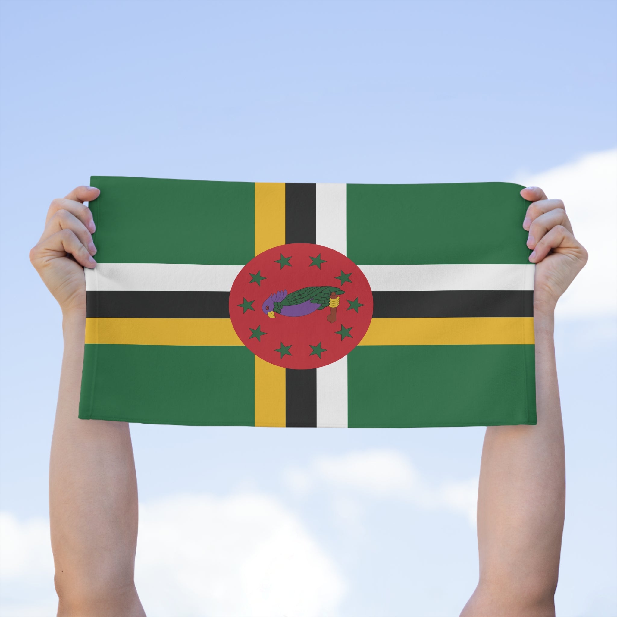 Dominica Flag Rally Towel - Irie Blues Boutique