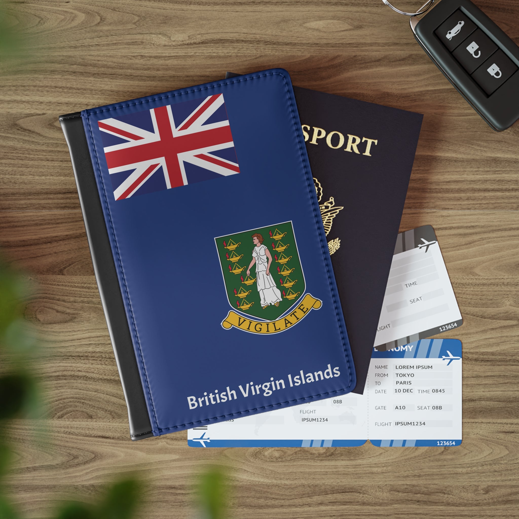 British Virgin Islands Flag Passport Cover - Irie Blues Boutique