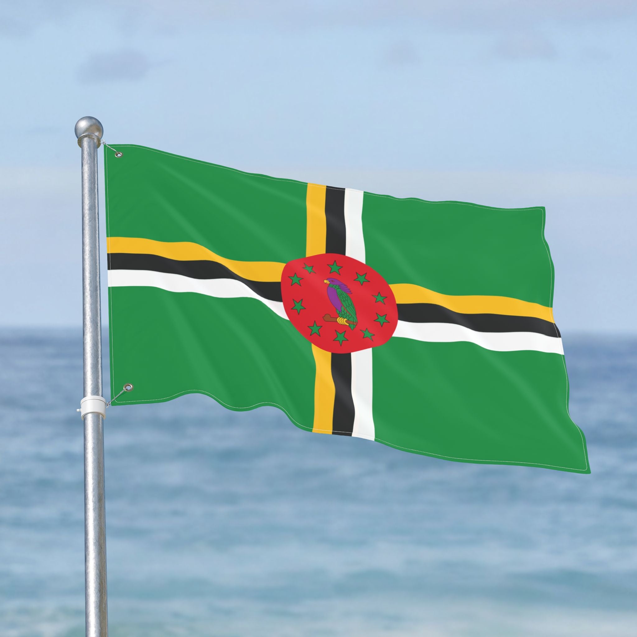 Dominica Flag Double Sided Flag