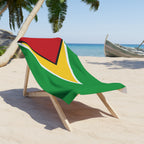 Guyana Flag Beach Towel, Caribbean Flag Beach Towel, Travel Beach Towel, Vacation Towel, Island Flag Beach Blanket, - Irie Blues Boutique