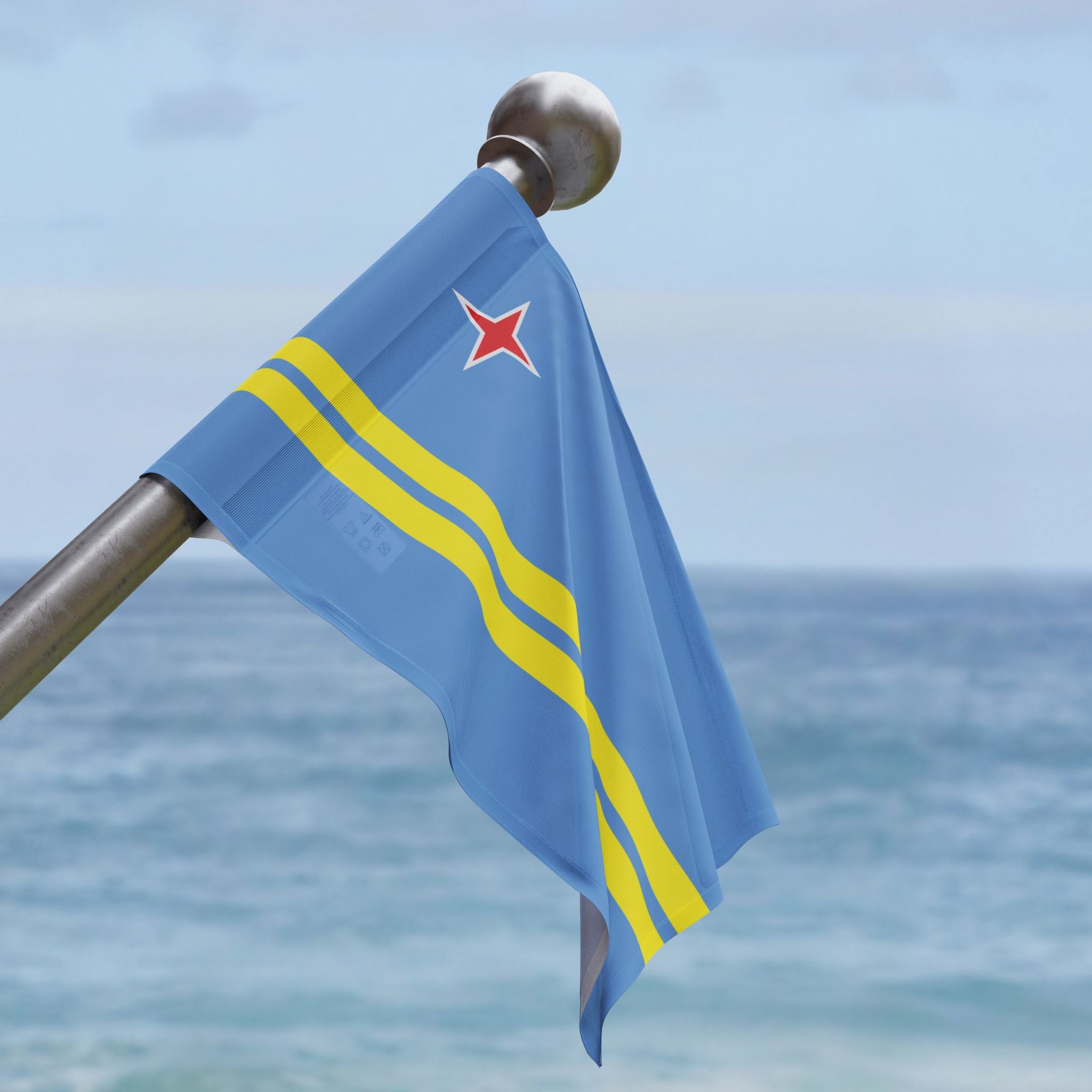 Aruba Flag Wall Art - Irie Blues Boutique