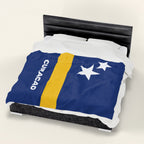 Curacao Flag Velveteen Plush Blanket