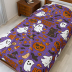 Spooky Vibes Velveteen Plush Blanket