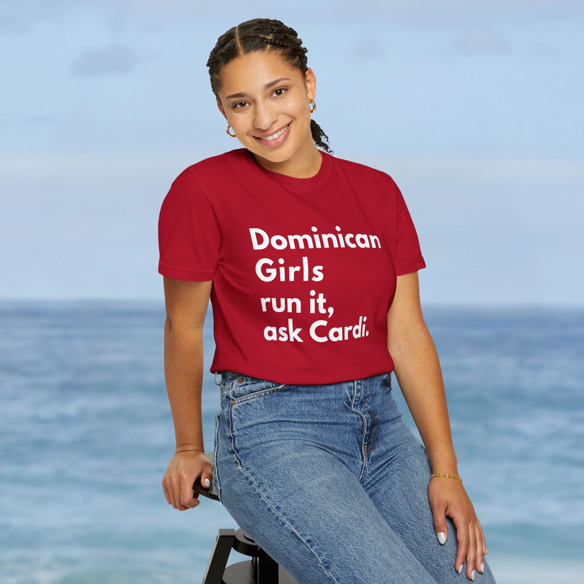 Dominican Girls Run It, Ask Cardi T-Shirt - Irie Blues Boutique