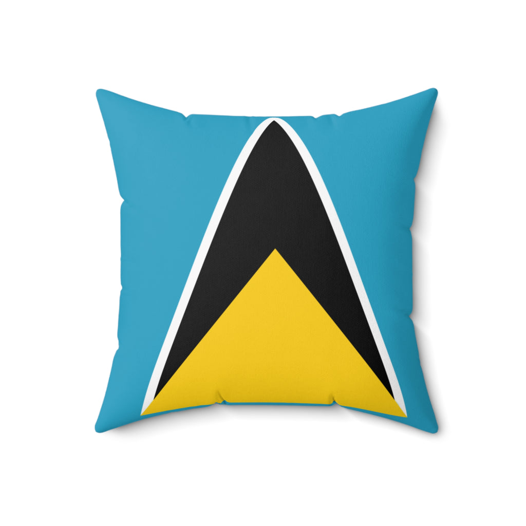 St. Lucia Vibrant Decorative Pillow - St Lucia Inspired Design, Home Decor, Gift Idea, Throw Pillow, Coastal Vibe, Tropical Accent - Irie Blues Boutique