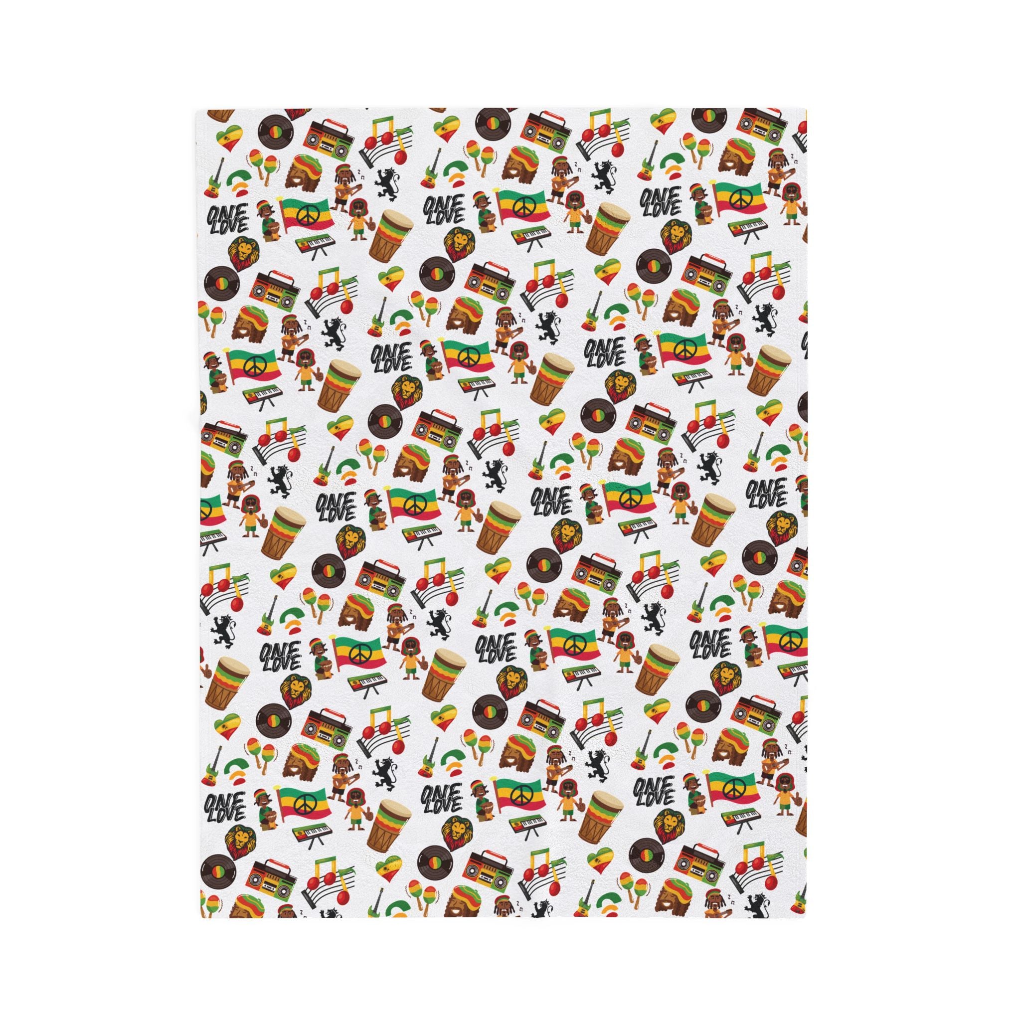 One Love Reggae Vibes Plush Blanket - Irie Blues Boutique