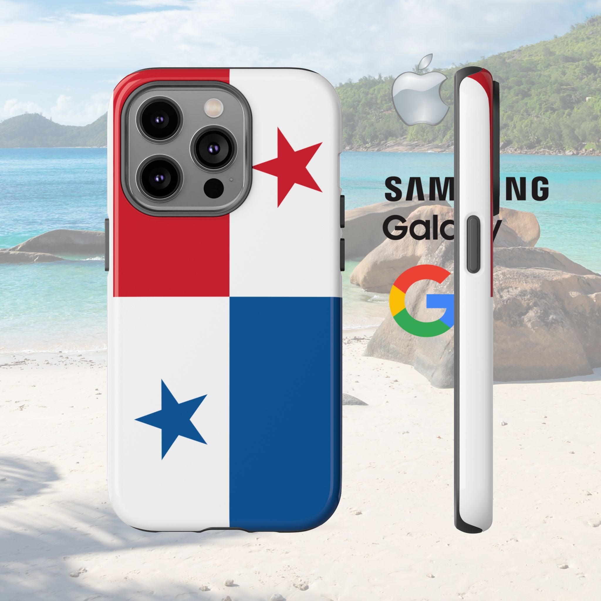 Panama Flag Tough Phone Case - Irie Blues Boutique