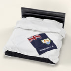 Anguilla Flag Velveteen Plush Blanket