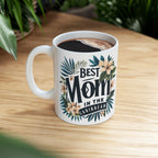 Tropical Floral Mom Mug, Best Mom Gift, Mother's Day Mug, Ceramic Coffee Cup, Personalized Mom Drinkware - Irie Blues Boutique