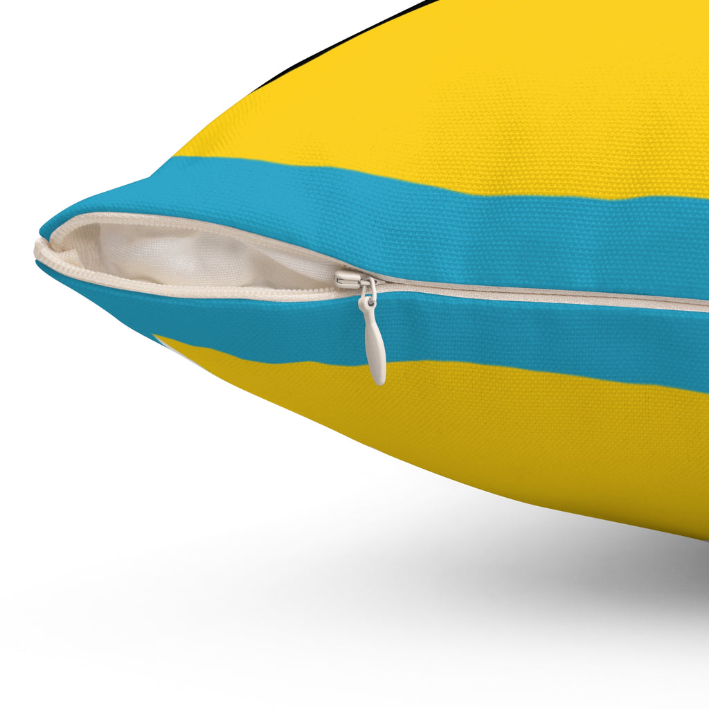 St. Lucia Vibrant Decorative Pillow - St Lucia Inspired Design, Home Decor, Gift Idea, Throw Pillow, Coastal Vibe, Tropical Accent - Irie Blues Boutique