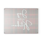 Joyful Holiday Glass Cutting Board