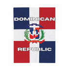 Dominican Republic Flag Velveteen Plush Blanket - Irie Blues Boutique