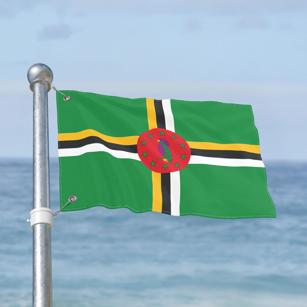 Dominica Flag Double Sided Flag