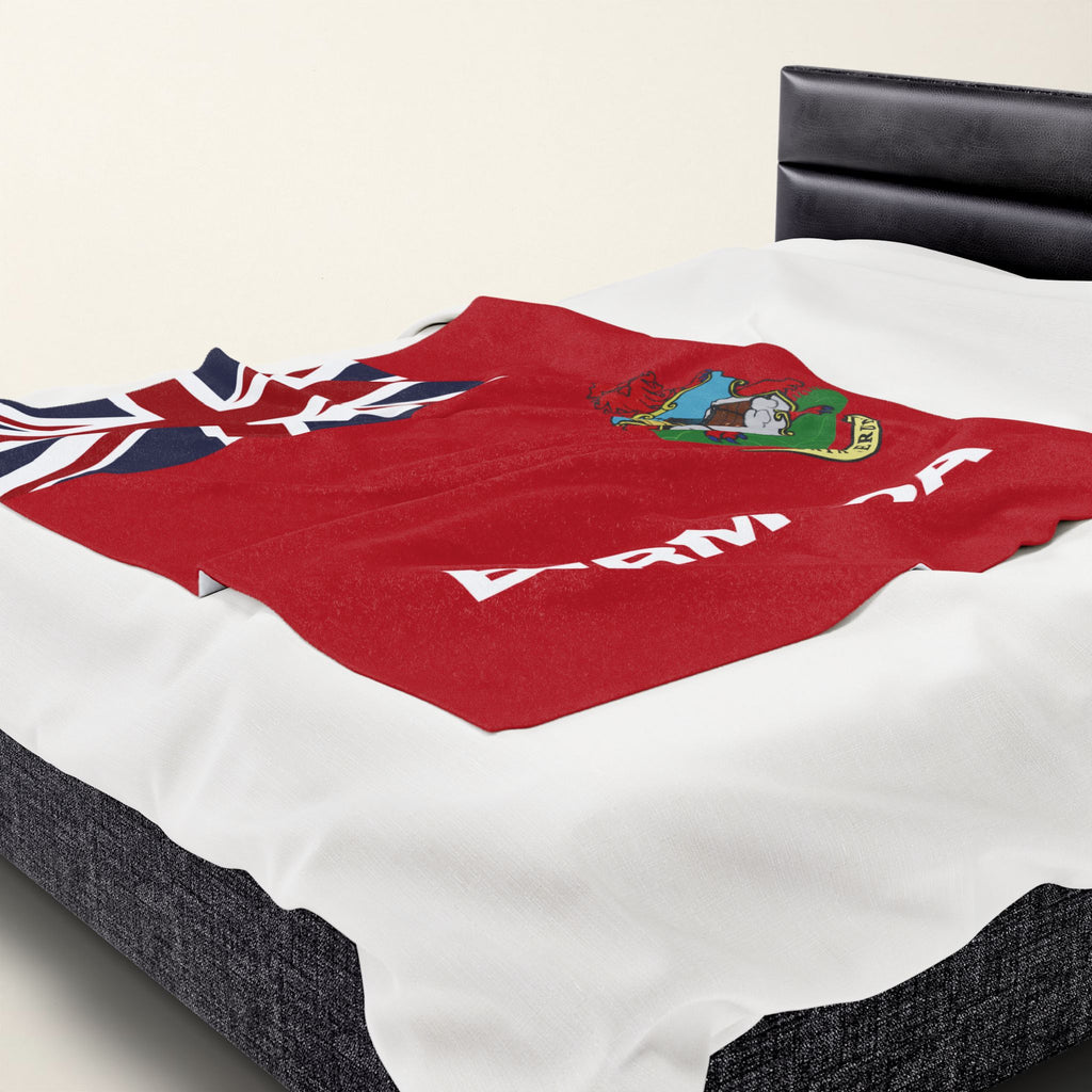 Bermuda Flag Velveteen Plush Blanket