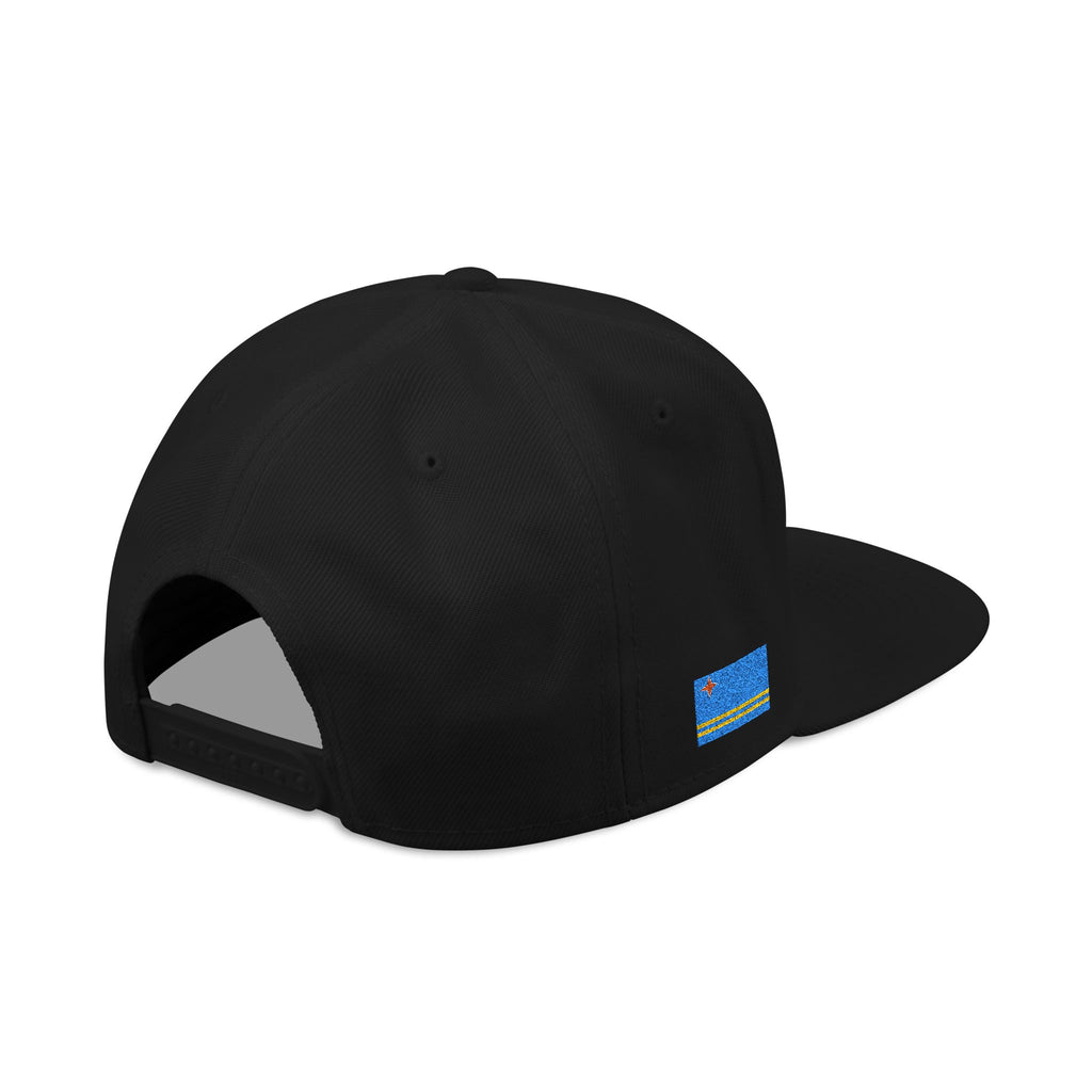 Aruba Coat of Arms Embroidered Snapback Hat - Irie Blues Boutique