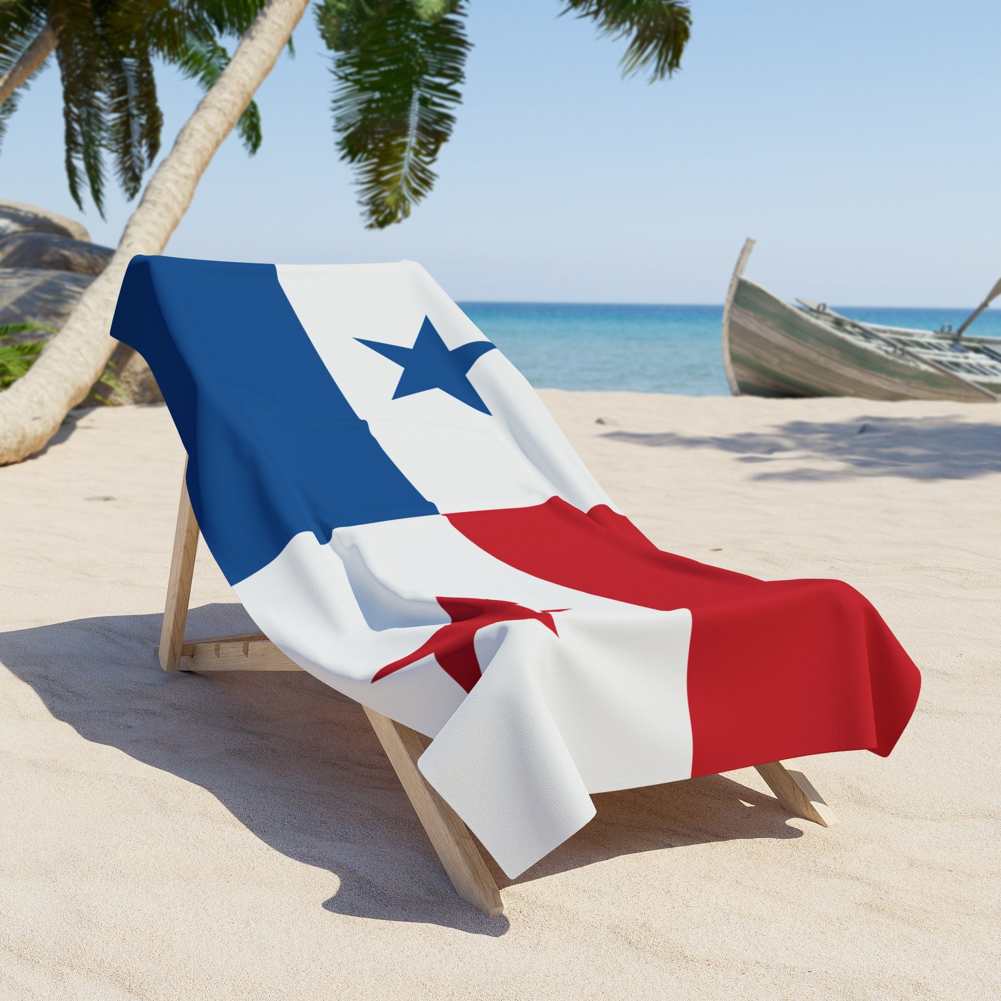 Panama Flag Beach Towel