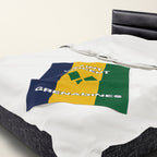 Saint Vincent & Grenadine Flag Velveteen Plush Blanket - Irie Blues Boutique
