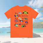 For The Culture Caribbean Flags Unisex T-Shirt - Irie Blues Boutique