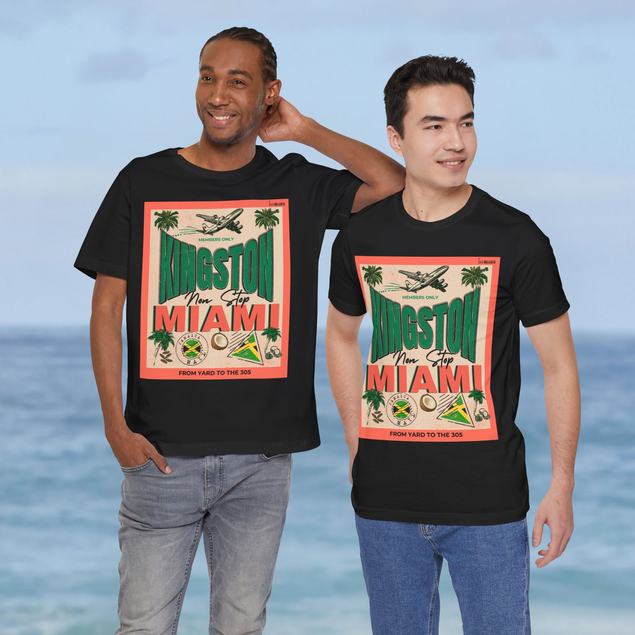 Kingston to Miami Vintage Travel T-Shirt - Irie Blues Boutique