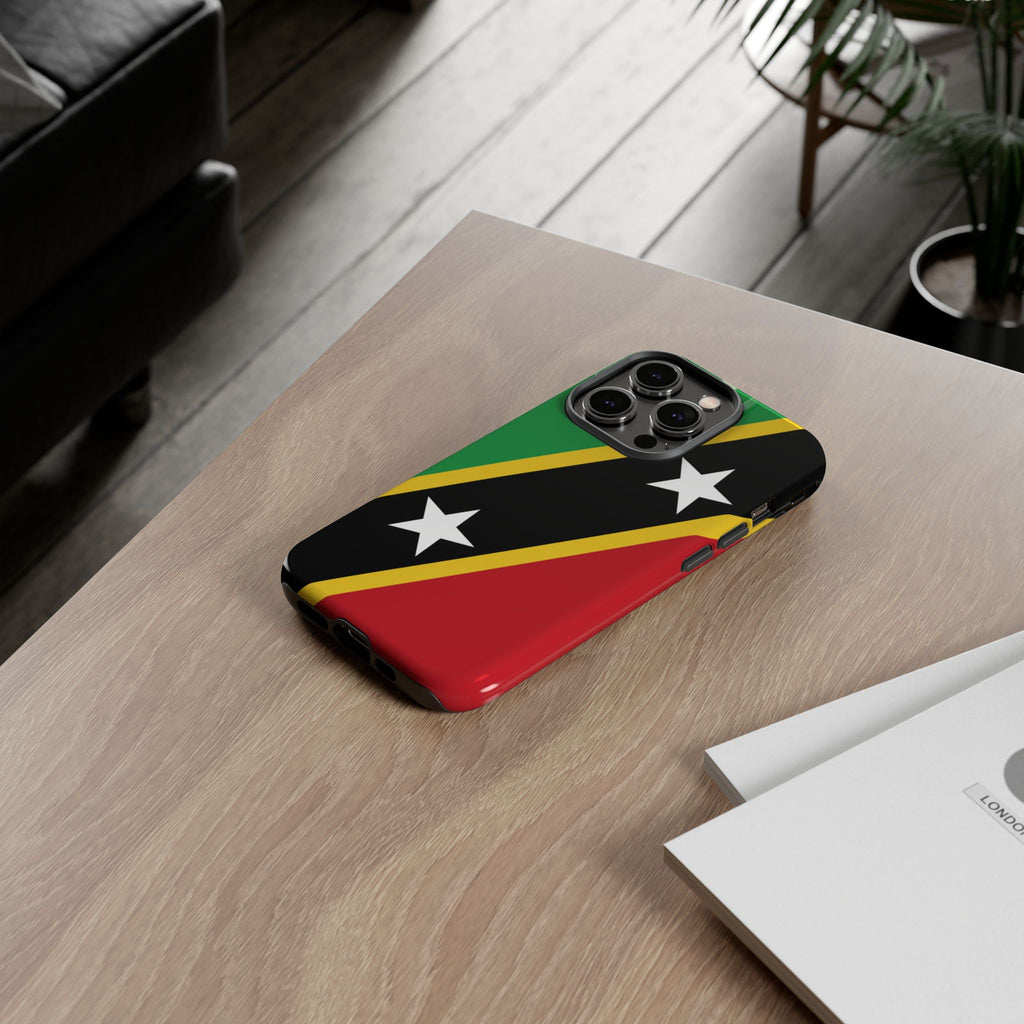 Saint Kitts and Nevis Flag Tough Phone Case -USVI Protective Phone Cover, Caribbean Flag Design, Flag Lover Gift, Island Phone Accessories, - Irie Blues Boutique