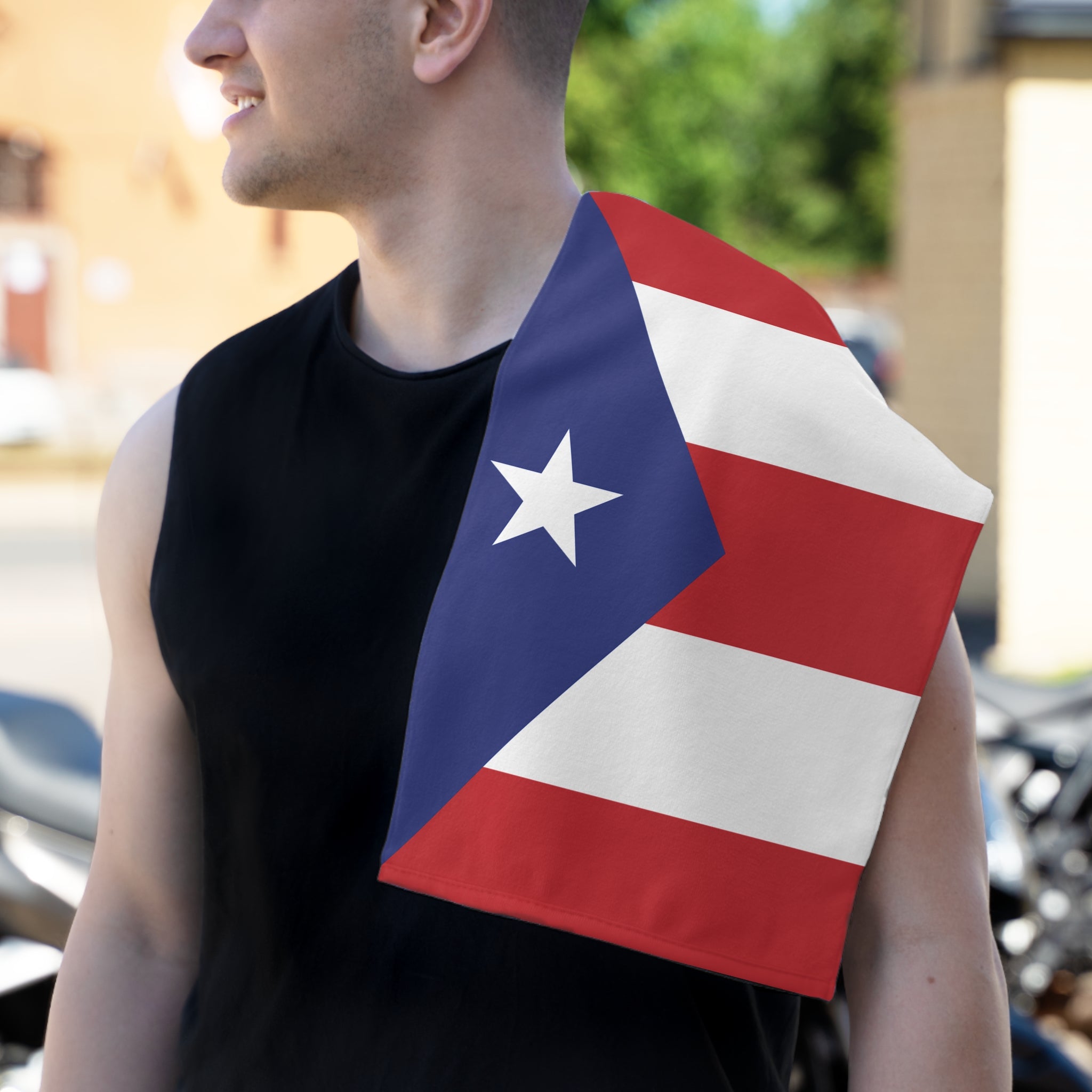 Puerto Rico Flag Rally Towel
