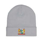 Suriname Coat of Arms Embroidered Knit Beanie