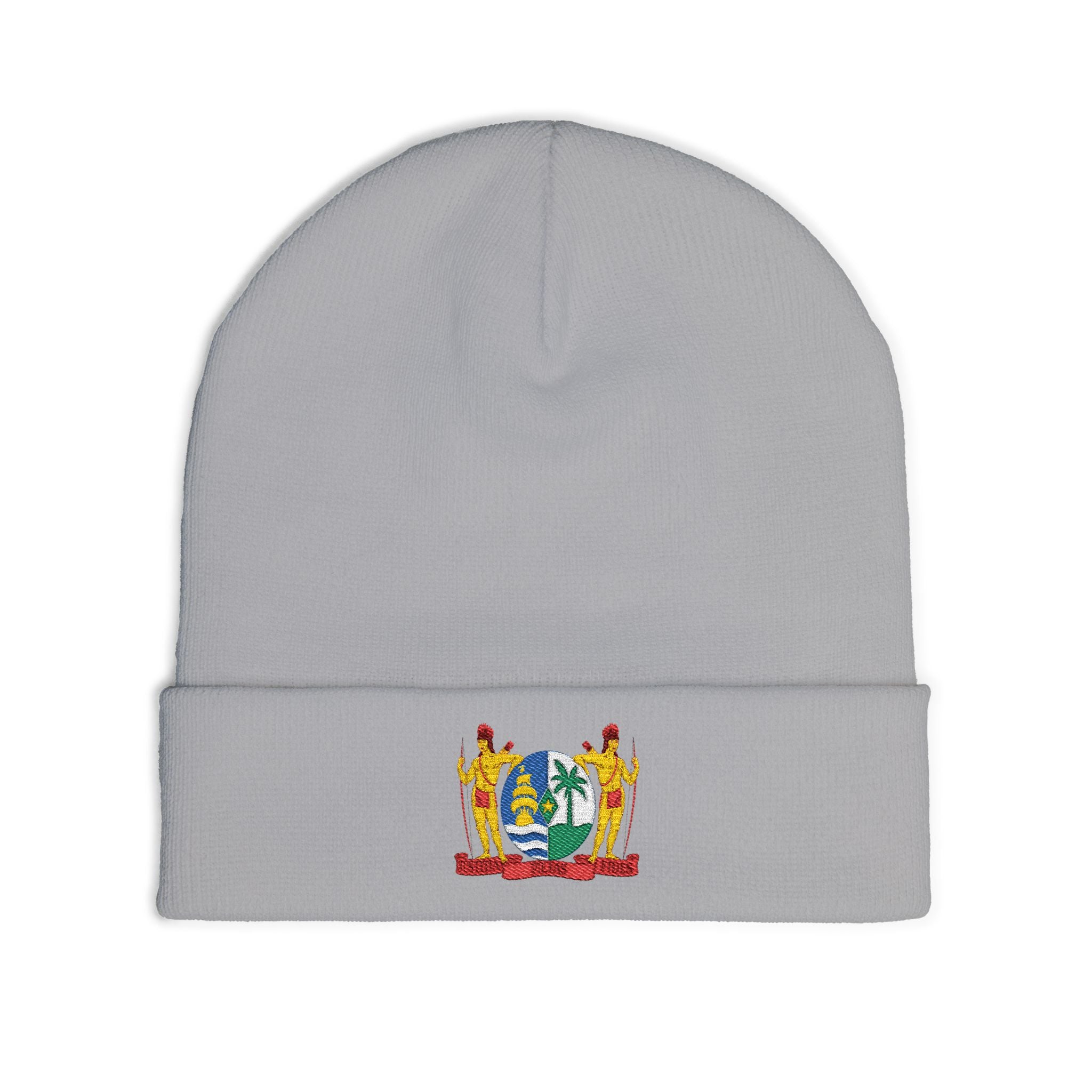 Suriname Coat of Arms Embroidered Knit Beanie
